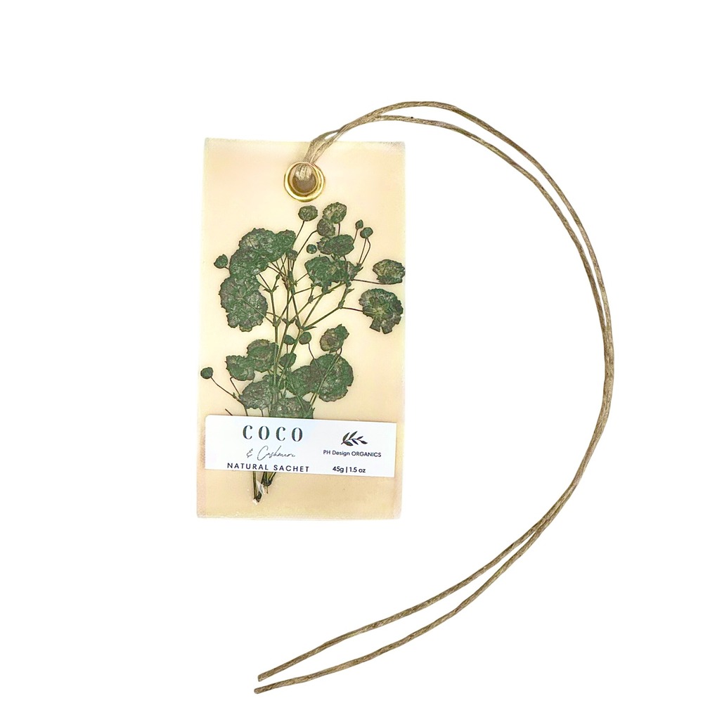 PH Design Organics Coco & Cistus Natural Sachet Air Freshener Dried‎ Botanicals